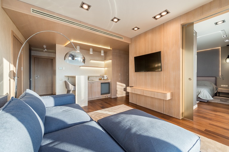интериорна фоторгафия на airbnb студио